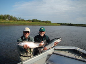Alagnak River silvers with our Alagnak River fishing lodge